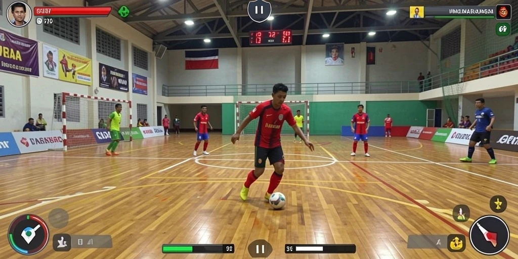 Screenshot dari mode tantangan yang seru dan menegangkan.